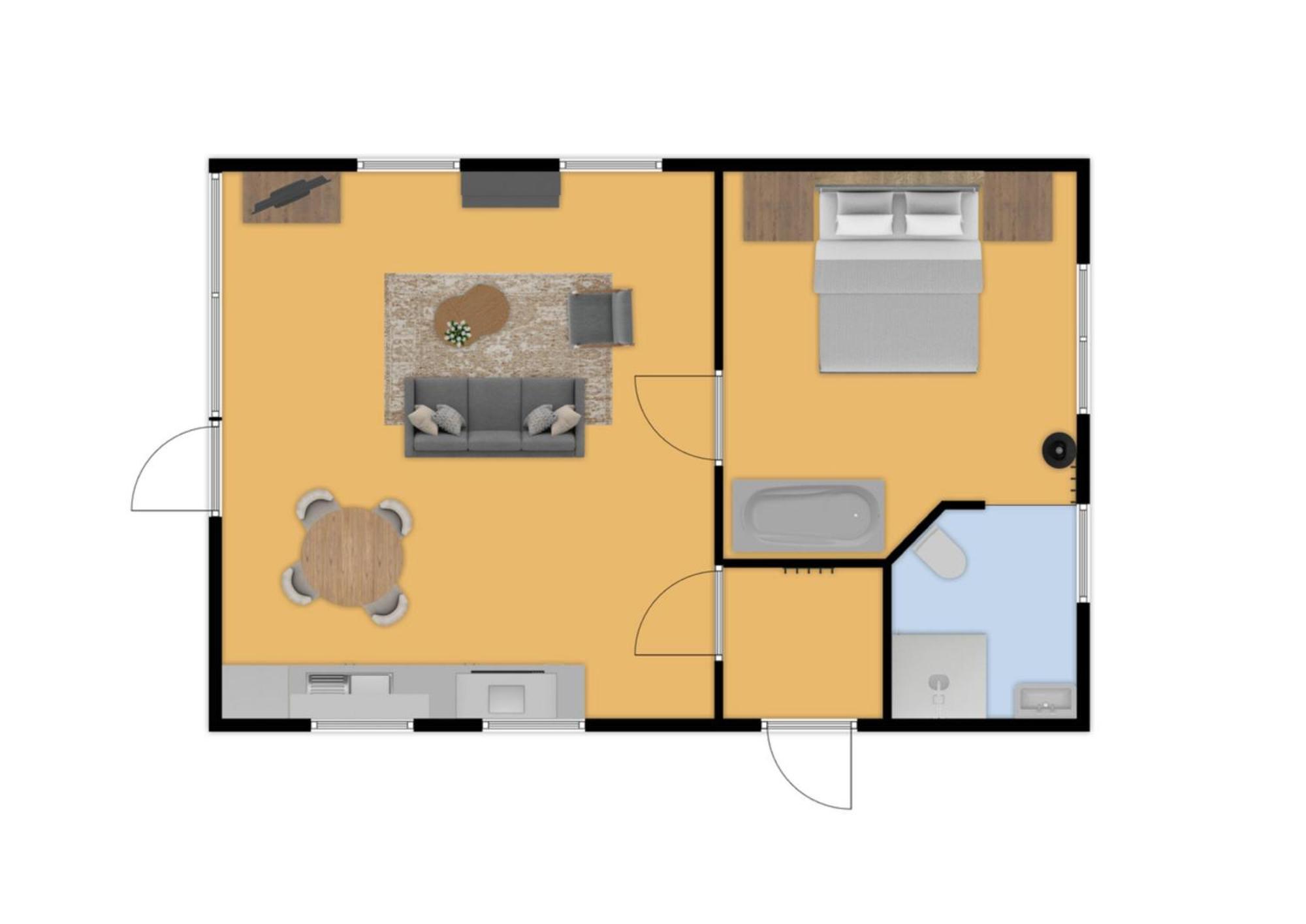 Bungalow mit 1 Schlafzimmer