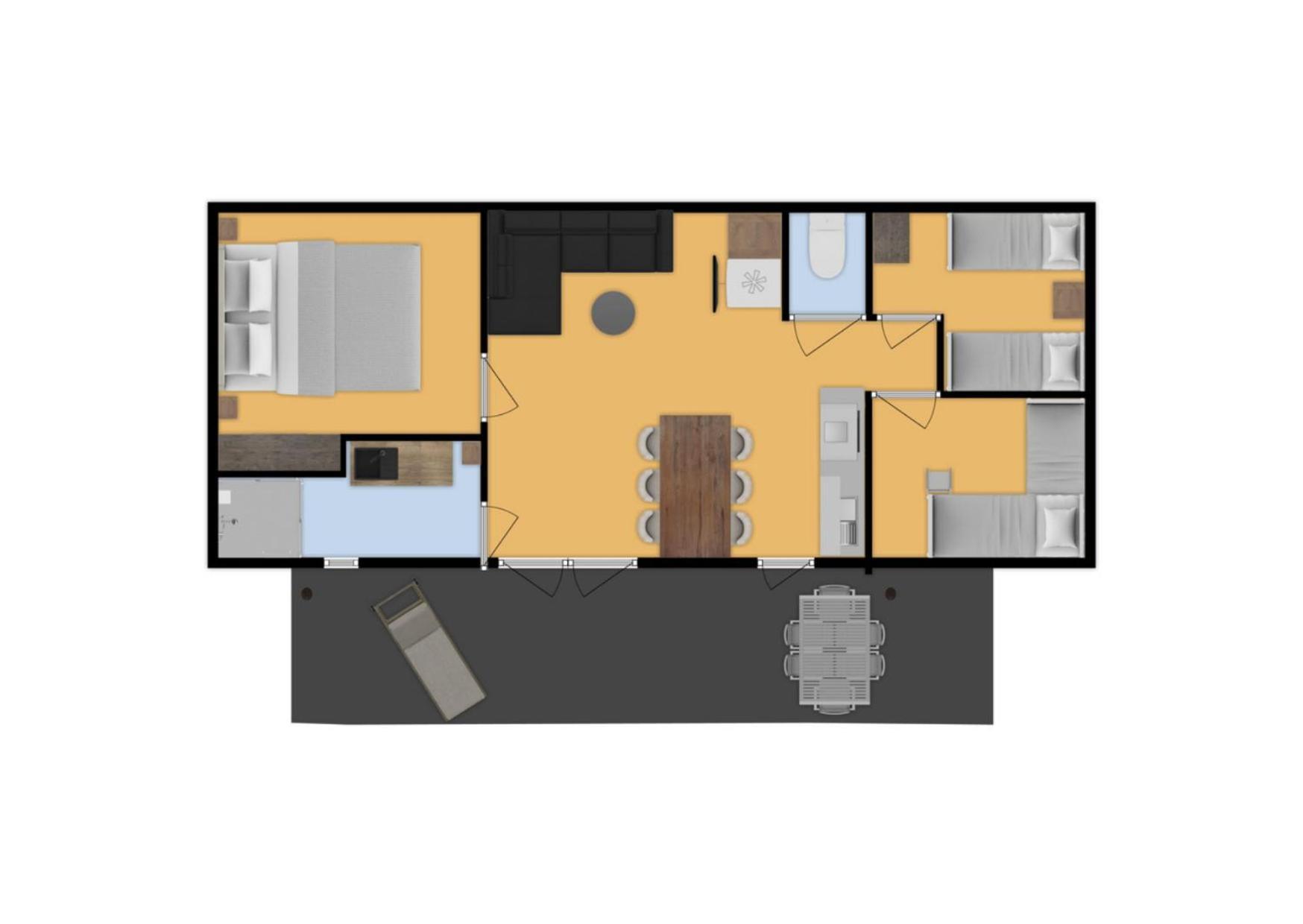 Chalet mit 3 Schlafzimmern