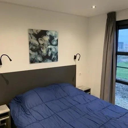 Enkhuizer Strand Chalet Meeresrauschen Erste Reihe mit Zaun Haus Nr 249-3